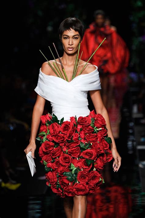 All the Ways Moschino Said It With Flowers .